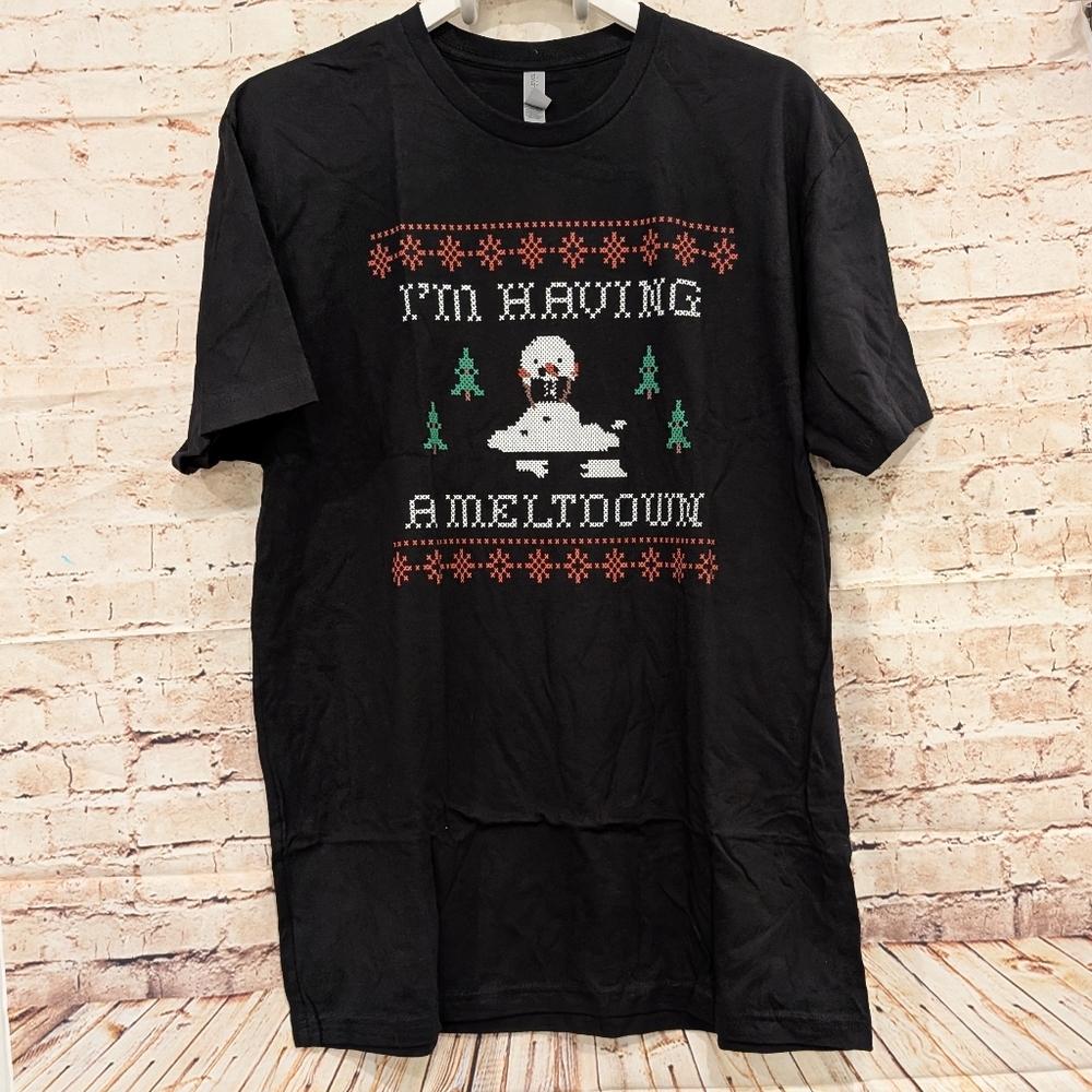 SALE 🎉 Modcloth I'm Having a Meltdown Graphic Tee Xmas Snowman - Picture 7 of 8